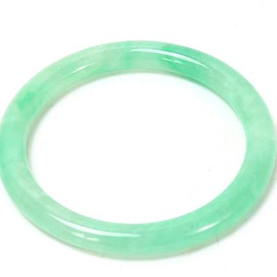 Lot 170 chinese hardstone green marbled bangle bracelet