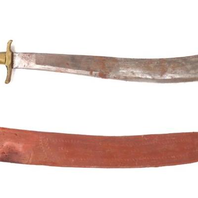 Lot 58 enormous negrito simitar bolo sword circa 1960 70s