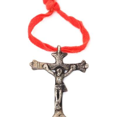 Lot 138 spanish colonial sterling silver crucifix pendant 18th c.