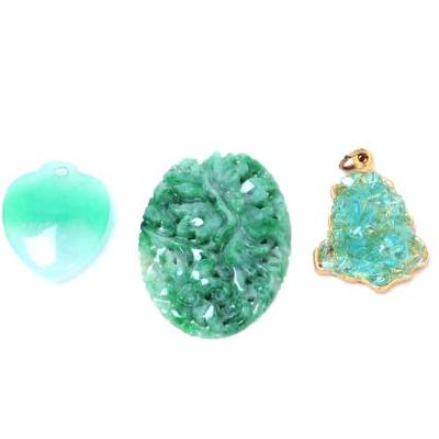 Lot 177 nice collection of chinese jewelry and plaque