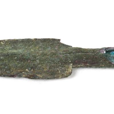 Lot 23 ancient spear head middle bronze period 1850 bce 1550 bce
