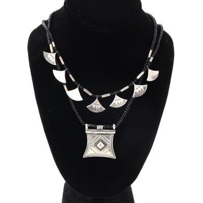 Lot 155 barber silver necklaces