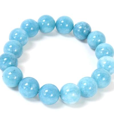 Lot 129 lovely aquamarine beaded bracelet