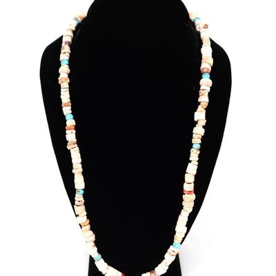 Lot 115 lovely vintage coral turquoise necklace