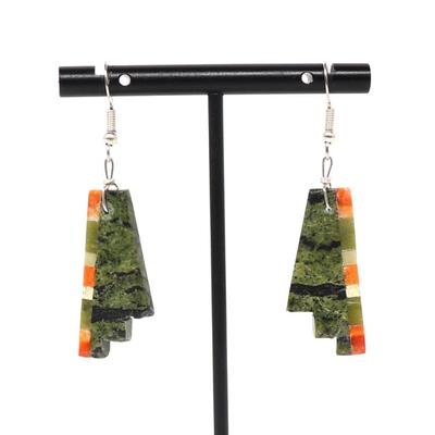 Lot 195 gorgeous native american zuni earrings