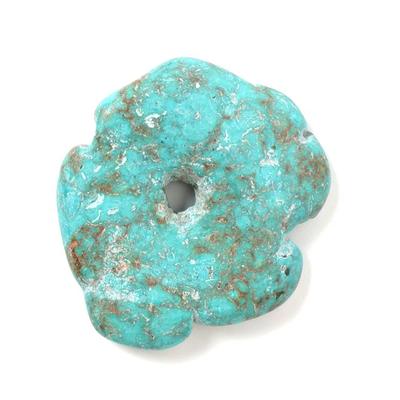 Sale Photo Thumbnail #146: Lot 146 gorgeous raw 38 gram turquoise pendant
