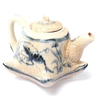 Lot 406 chinese porcelain crackle glazed teapot