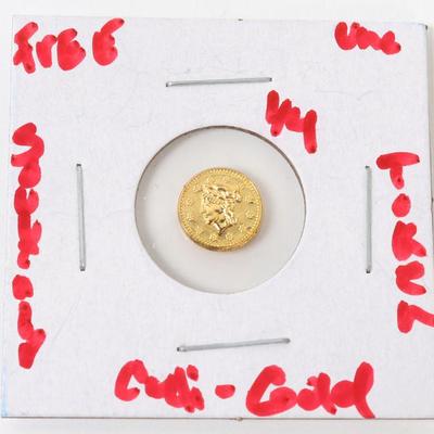 Lot 227 14 california gold token souvenir