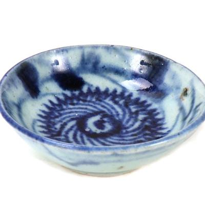 Lot 339 lovely blue white korean wine cup
