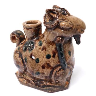 Lot 407 adorable crackle glazed chinese goat