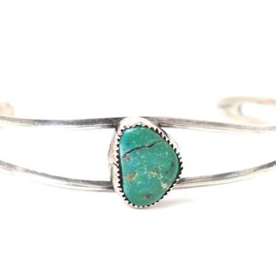 Lot 189 sterling silver turquoise bracelet