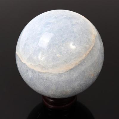 Lot 280 lovely aquamarine polished sphere wstand