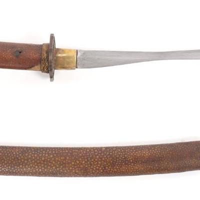 Lot 39 chinese dagger with scabbard