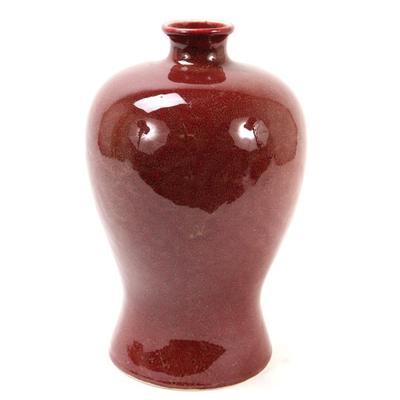 Lot 400 lovely chinese red glazed porcelain vase