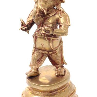 Lot 320 lord ganesha gilt bronze statue