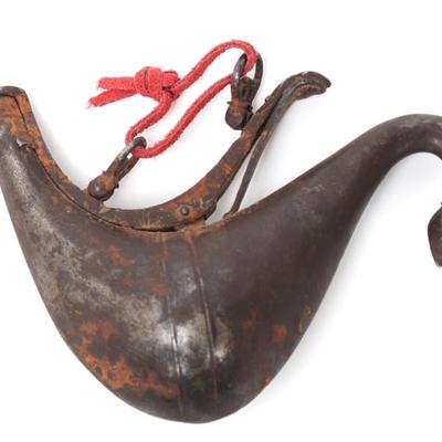 Lot 77 islamic priming flask 18th century
