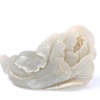 Sale Photo Thumbnail #413: Lot 413 lovely chinese white jade style cabbage