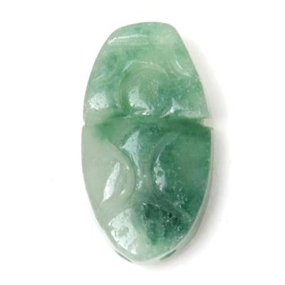 Lot 163 chinese beetle stone carved pendant