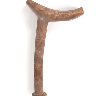 Lot 79 aboriginal wood carved gun crutch philippines