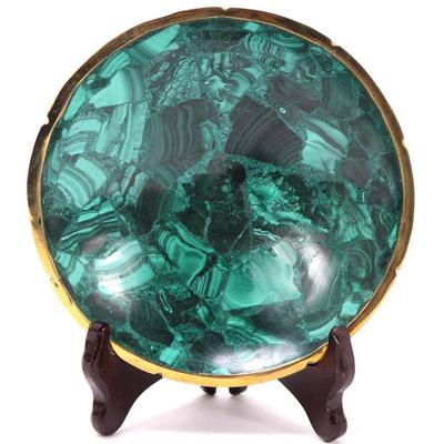 Lot 258 beautiful natural malachite bowl