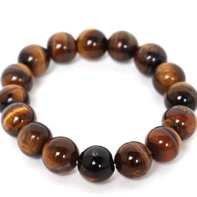 Lot 213 gorgeous tigers eye beaded bracelet