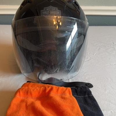 Harley Davidson 3/4 Face Helmet With Shield