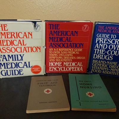 American Medical Association Reference Guides & Vintage Red Cross Books