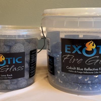 Fire Pit Lava Rock & Fire Glass Kit