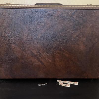 Vintage Stebco Ultimate Briefcase Attache Travel Case With Key And Stamps