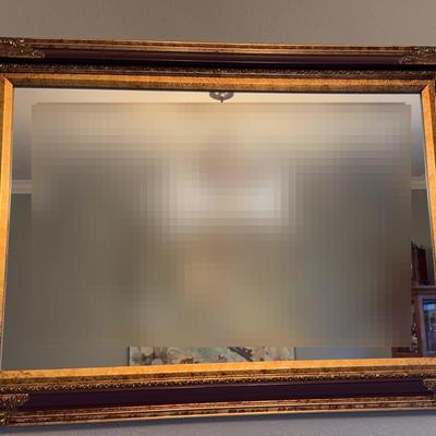 Maroon And Gold Mirror