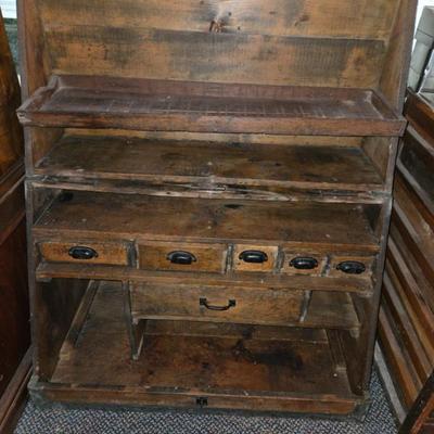 This is a cabinet/trunk from a wagon train chuckwagon....amazing