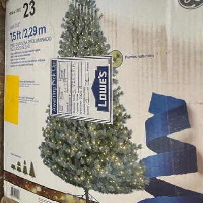 Christmas tree with lights