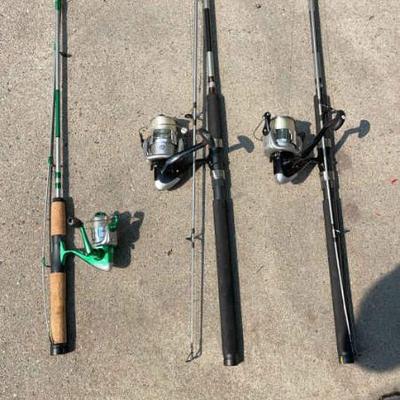 Open face rods and reels
