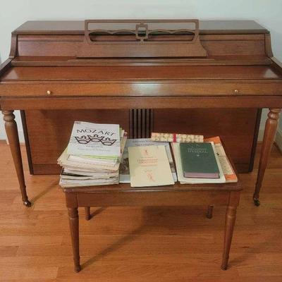 Piano with Music Sheets