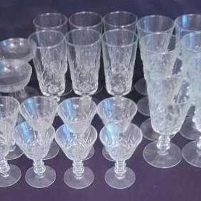Vintage Stemware featuring Libbey Glass from 1938