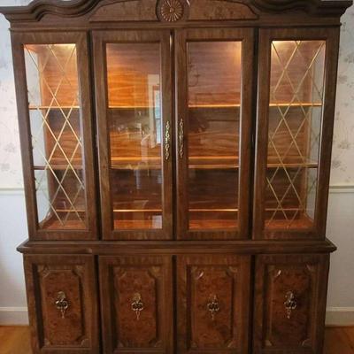 Vintage Broyhill China Hutch