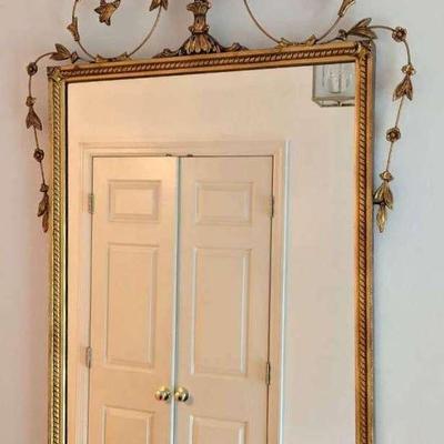 1930's Italian Neoclassical Gilt Mirror 
