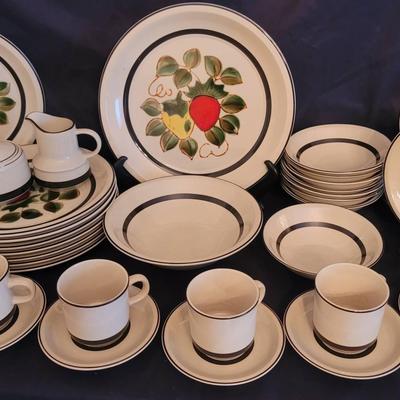 Set of Vintage Sears "Strawberries" Stoneware
