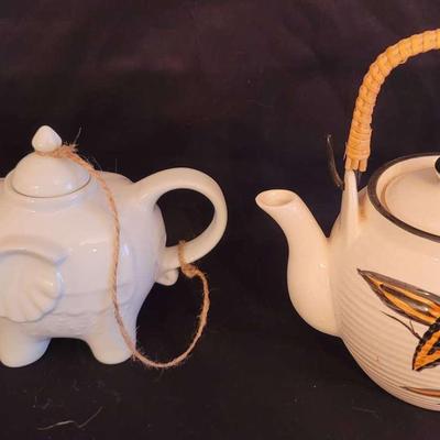 Two Oriental Porcelain Teapots