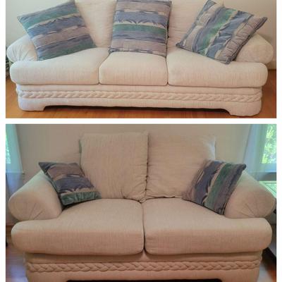 Fabric Sofa And Loveseat