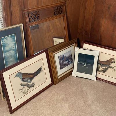 Bird Prints & A Mirror