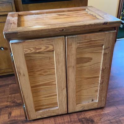 Wood Storage Cabinet 