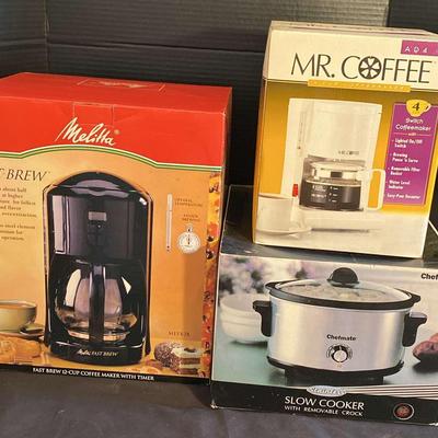 Mr Coffee & Melitta Coffee Makers and Chefmate Slow Cooker