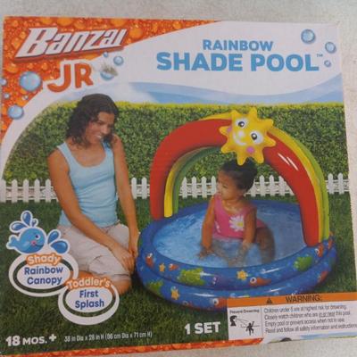 Banzai Jr. Rainbow Shade Pool - 18 Mos. + - 38" Diameter x 28" Tall - New in Box