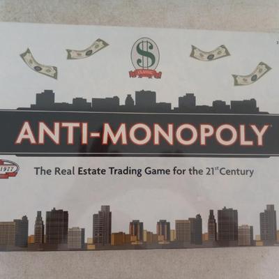 University Games Anti-Monopoly Game - 2-6 Players Ages 8+ - Unopened/Sealed New in Box
