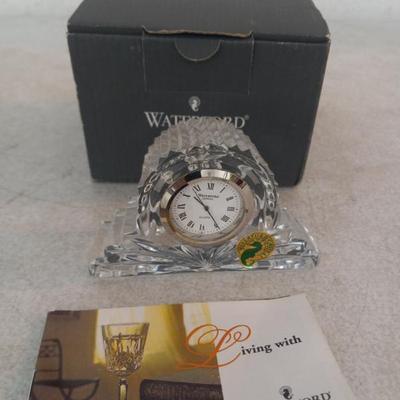 Waterford Crystal "Wharton" Cottage Mantel Clock