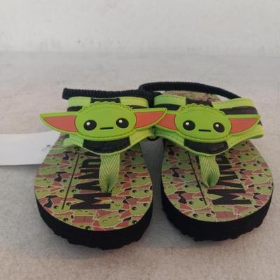 Star Wars: The Mandalorian "Grogu - The Child" Toddler Flip-Flops - Size 9/10 - New with Tags