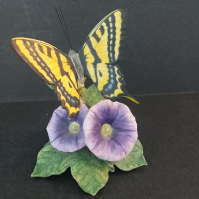 Vintage 1989 Lenox Nature's Beautiful Butterflies Series "Swallowtail" Figurine - 4½" Tall