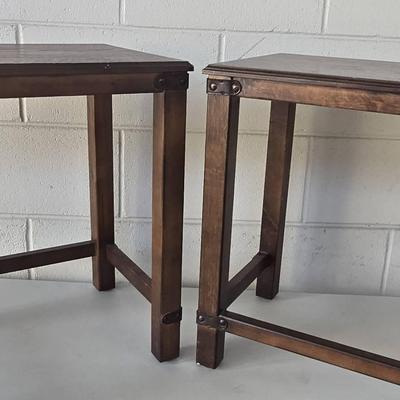2 Rustic End Tables