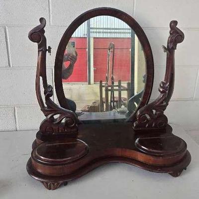 Vintage Table Top Vanity Mirror 